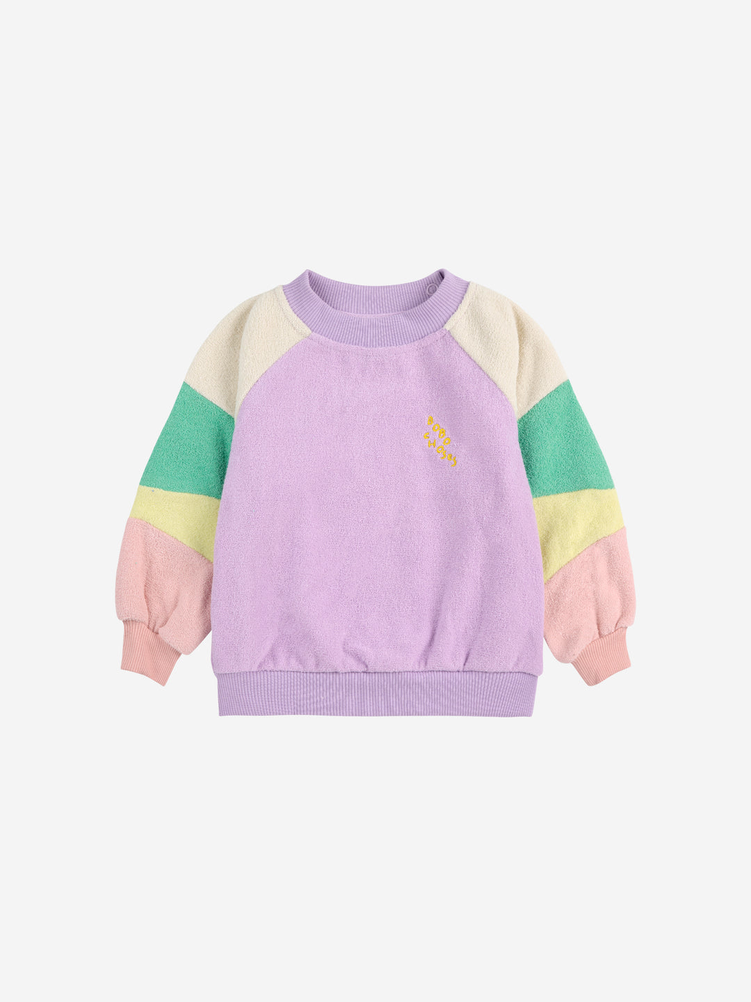 Sweater Baby Color Block Terry Lila Lavender