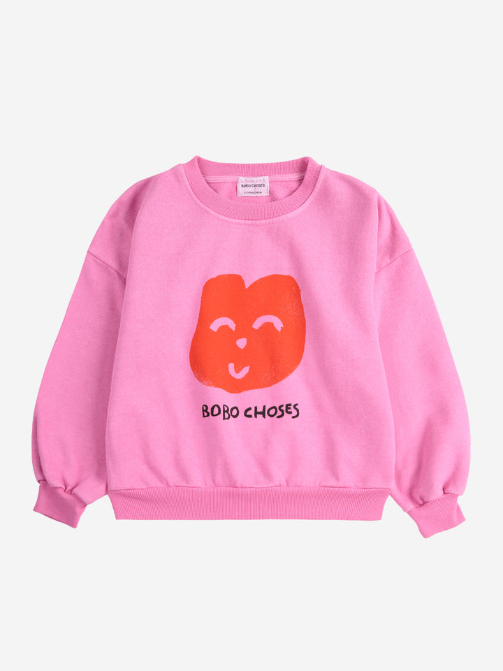 Sweater Joyful Face Fuchsia