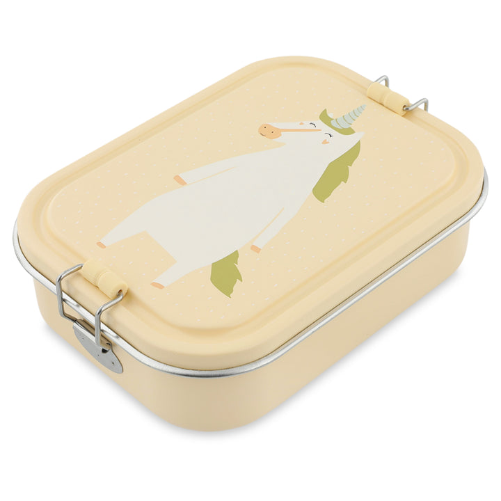 Trixie lunchbox Mrs. Unicorn van RVS met vaste verdeling