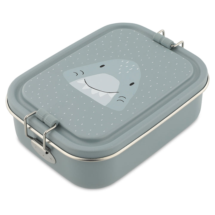 Kleine Trixie lunchbox Mr. Shark van RVS met kindvriendelijk ontwerp