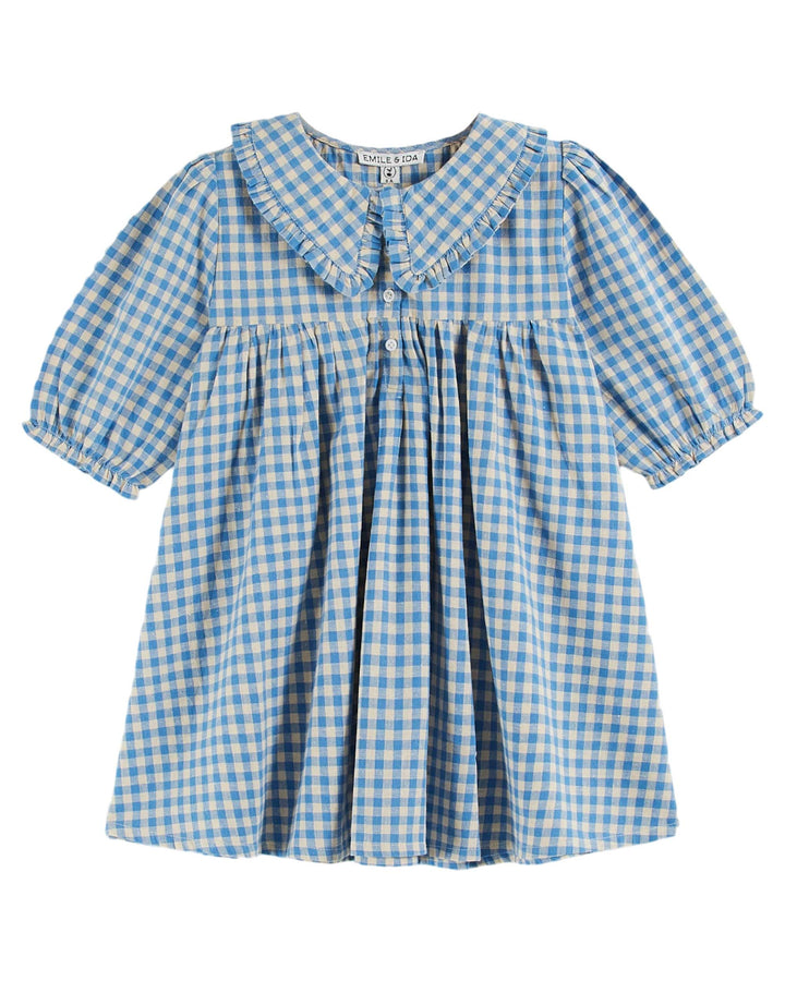 Jurk Wide Gingham Vichy Lagon