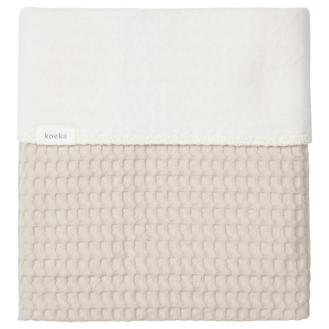 Deken Wieg 75 x 100 cm Amsterdam Wafel Cotton Fleece Sand