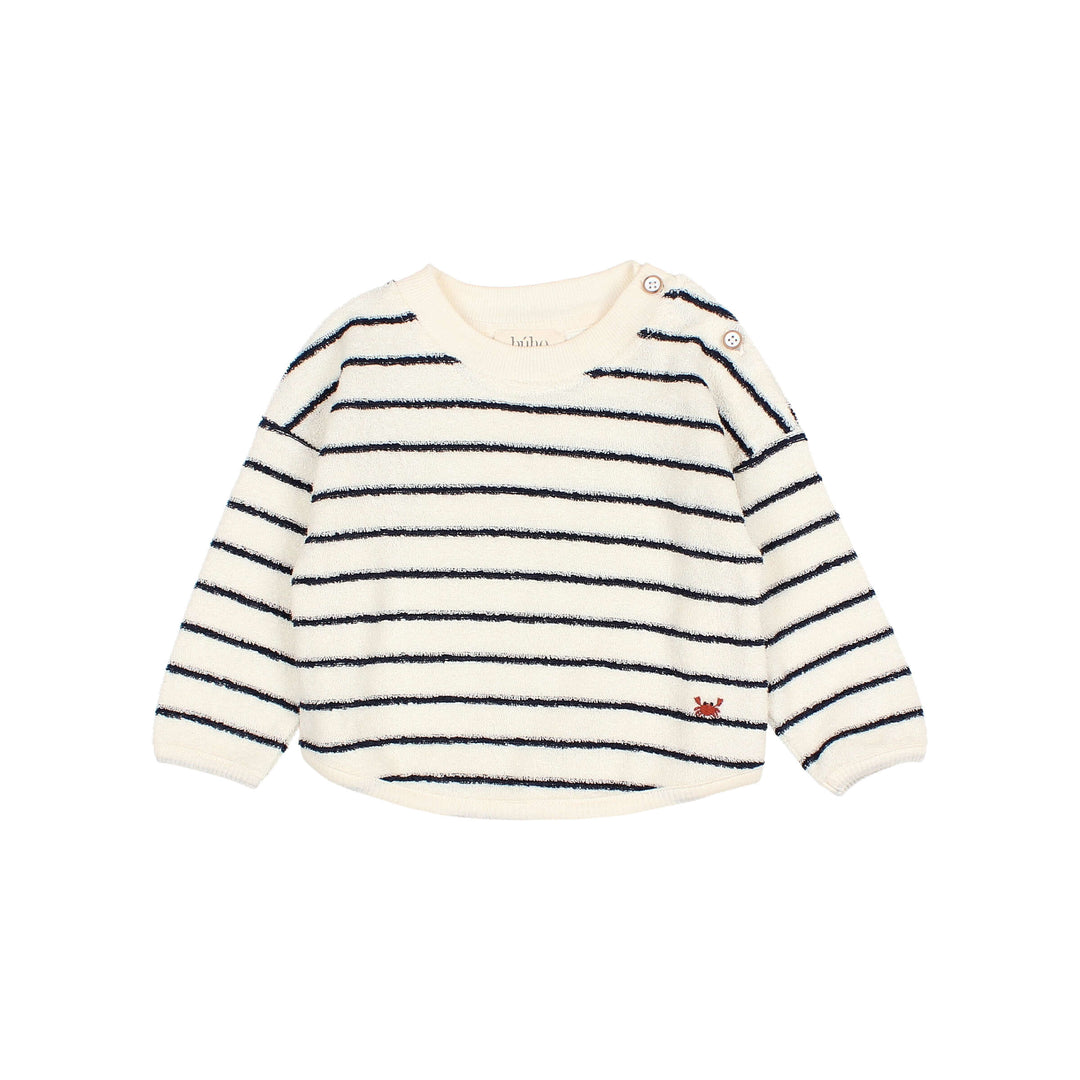 Sweater Baby Terry Stripes Nuit