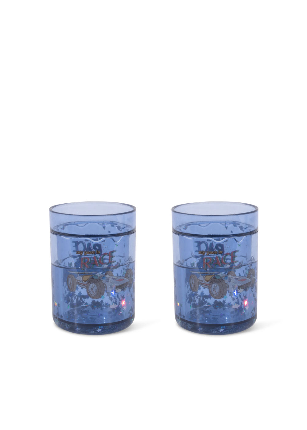 Konges Slojd glitterbeker Race (2-pack) – magisch drinkplezier voor kids