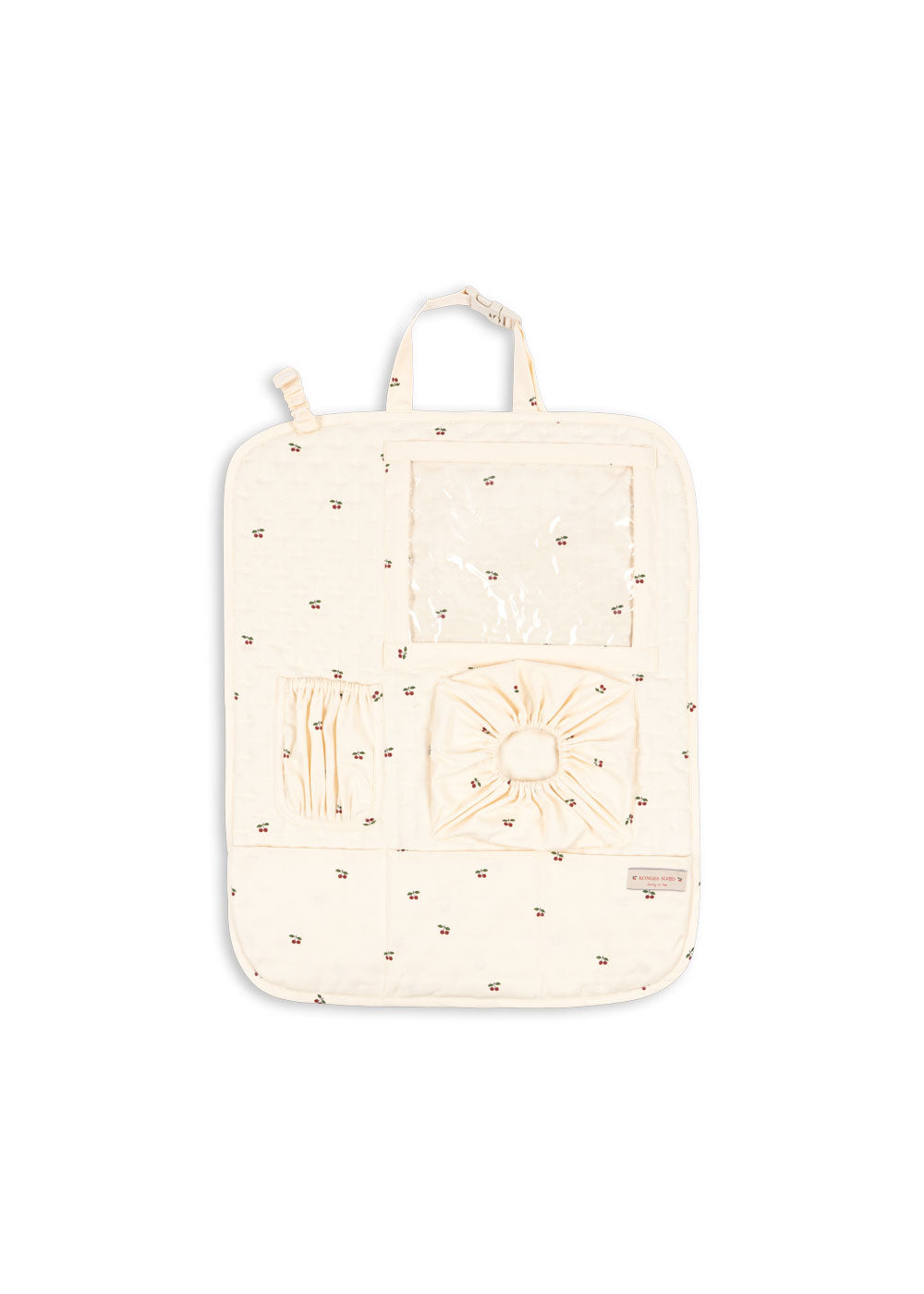 Konges Slojd autostoel organizer in Cherry design – met tabletvak en opbergruimte