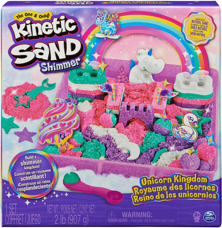 Kinetic Sand Eenhoorn set met glinsterend zand en eenhoornvormpjes
