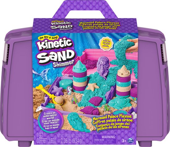 Kinetic Sand - Dynamisch Zand Zeemeermin Shimmer | Glinsterend Zand