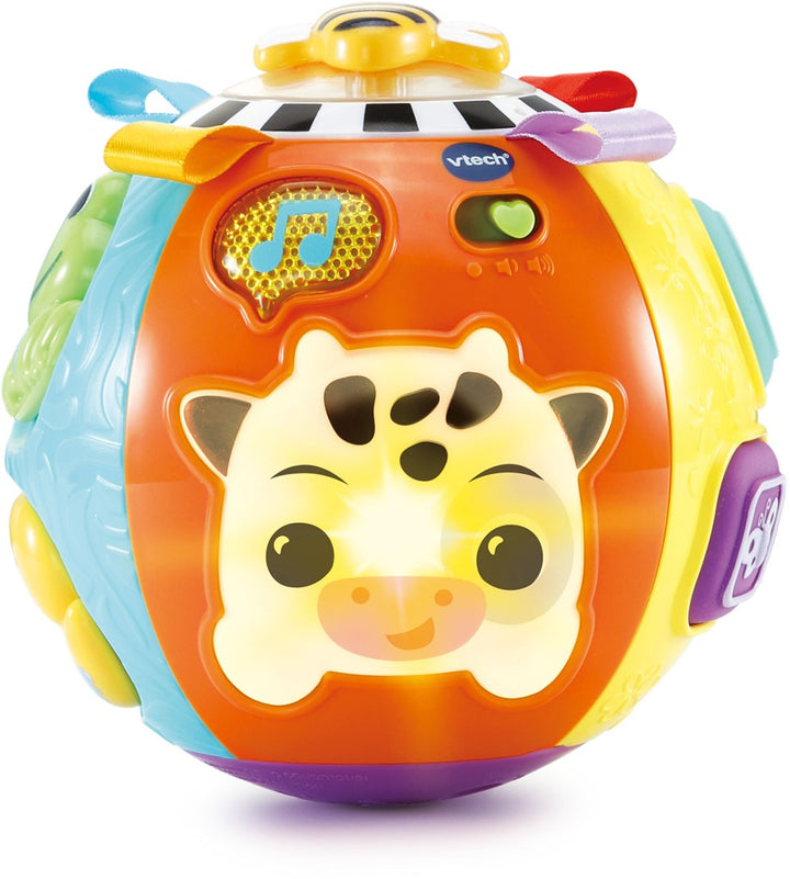 Vrolijke interactieve Vtech speelbal met dierengeluiden en texturen