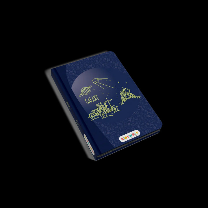 Kind tekent met Kidywolf Kidydraw Mini 30 Galaxy met projectie op LCD-scherm