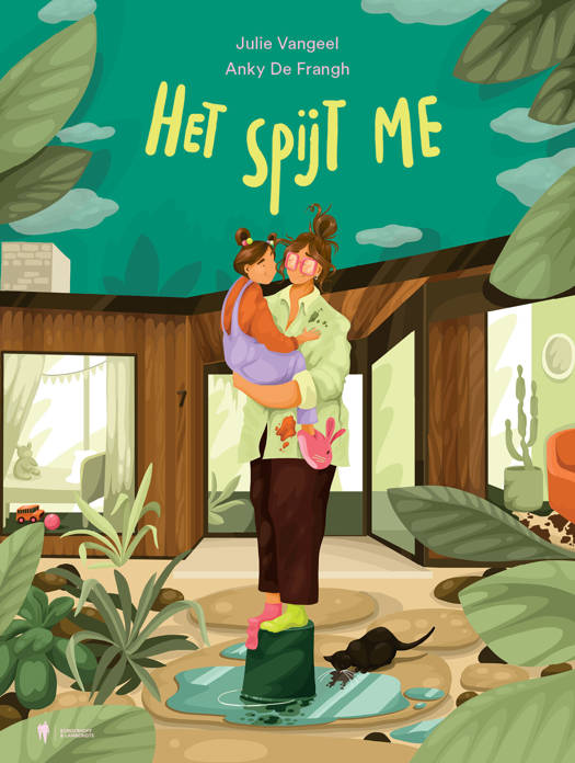 Omslag kinderboek Het Spijt Me met illustratie ouder en kind