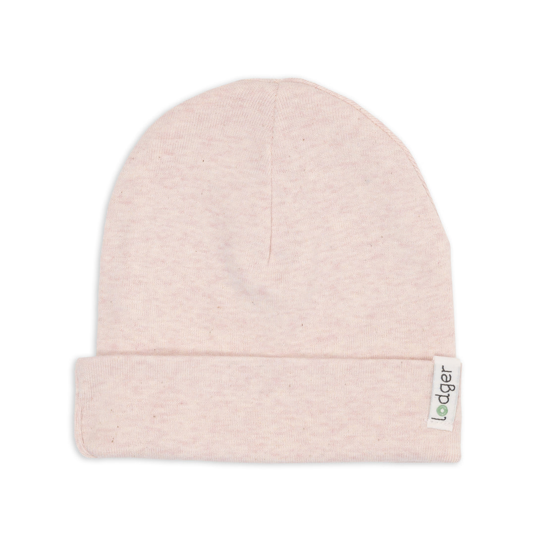 Babymuts Lodger Beanie Melange in Tan – zacht biologisch katoen