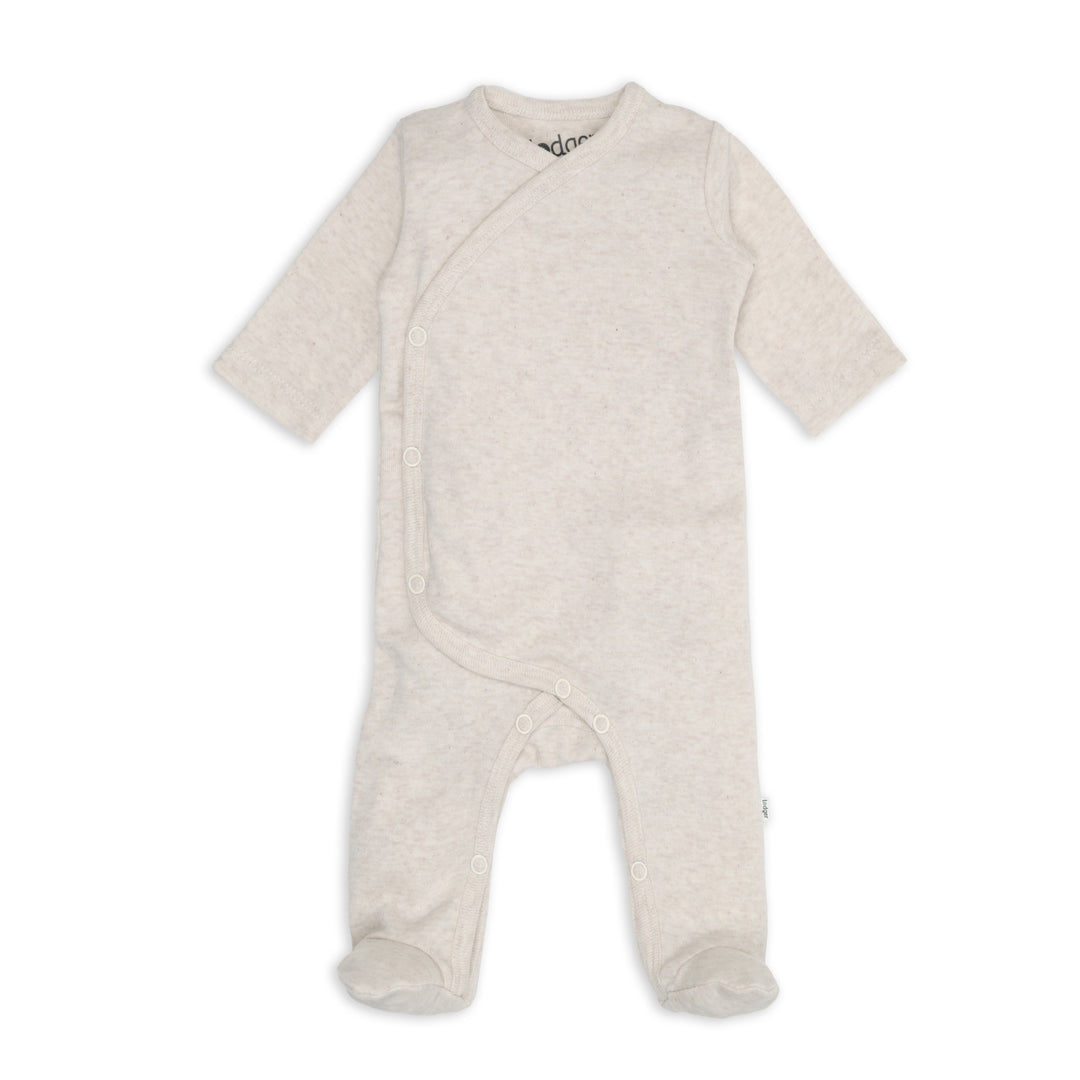Lodger Onesie Melange in Birch – biologisch katoen babyboxpakje
