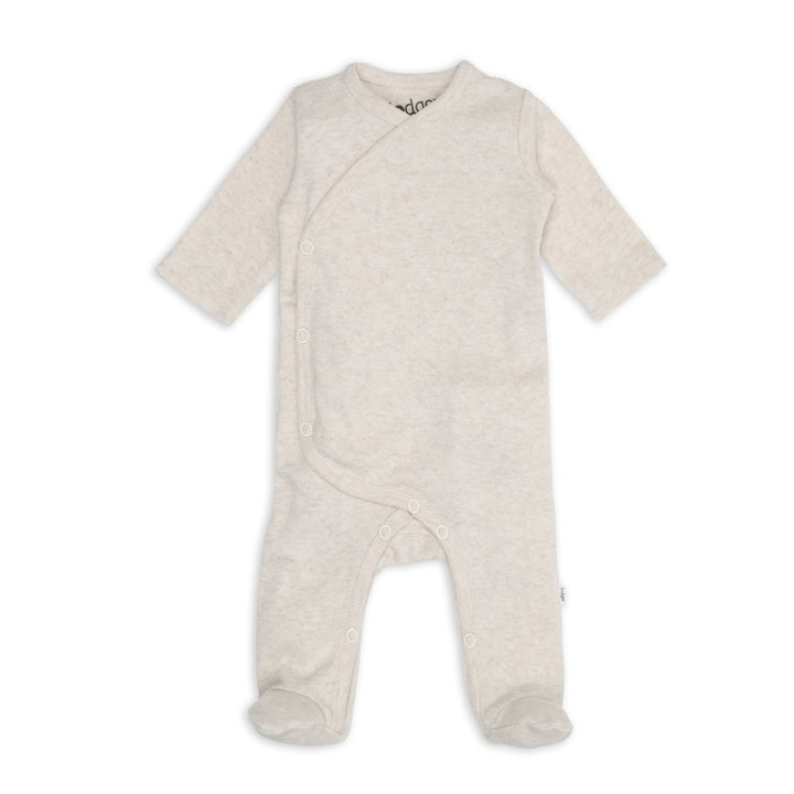Lodger Onesie Melange in Birch – biologisch katoen babyboxpakje