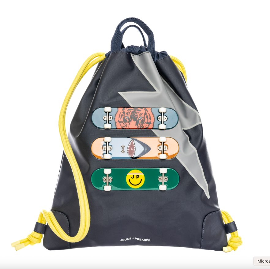 Waterafstotende turnzak met skateboardprint – City Bag Skate