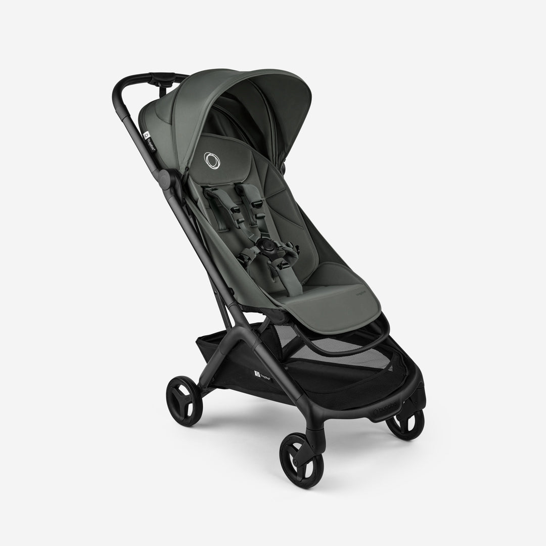 Bugaboo Butterfly2 buggy in Forest Green, ingeklapt en gebruiksklaar