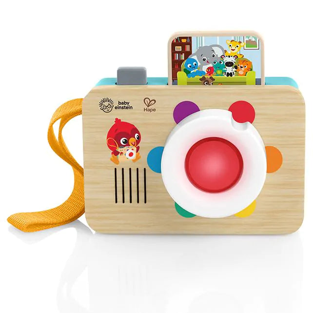 Hape houten speelgoedcamera Learning Lens met licht en geluid