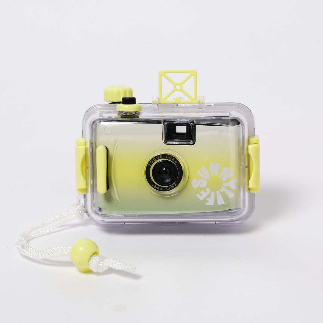 Sunnylife onderwatercamera in citruskleur met waterdichte behuizing