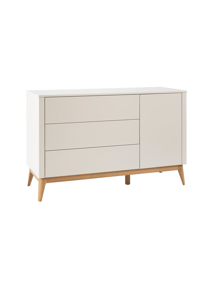 Pinio - Commode Seth 3 Laden + 1 Deur Champagne