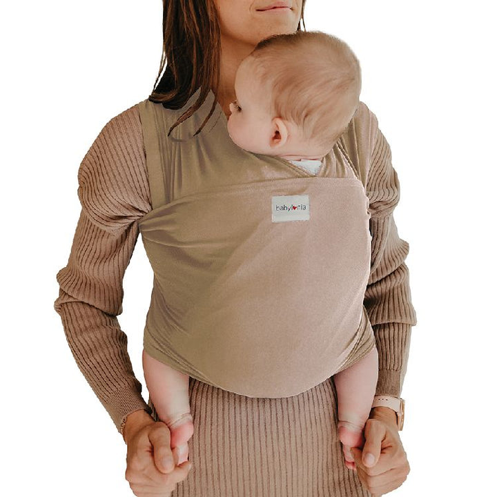 Babylonia Tricot Slen Cool draagdoek in Nougatine-kleur