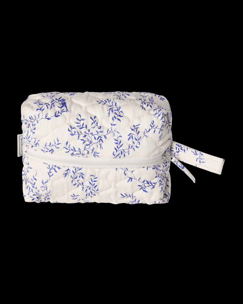 Garbo & Friends toilettas met Jardim bloemenprint in gewatteerd biologisch katoen