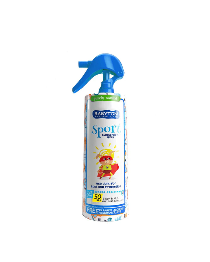 Babyton zonnecrème spray SPF50 voor kinderen, 200ml, minerale bescherming