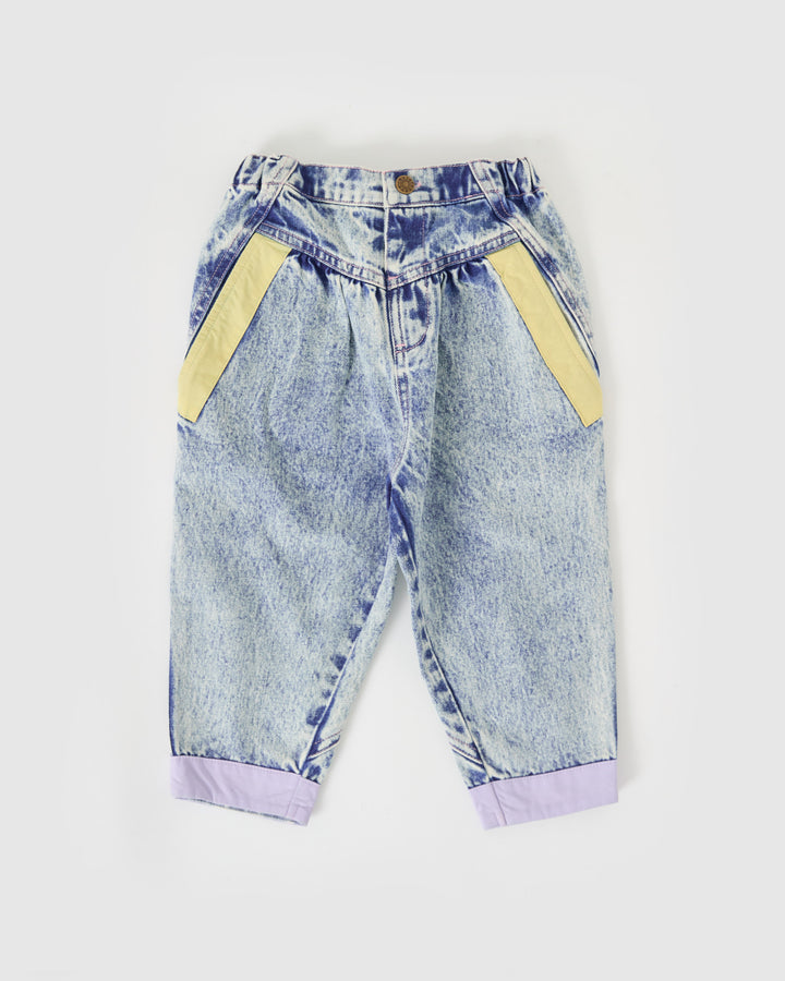 Goldie + Ace jeans Nora met pastelaccenten en verstelbare taille