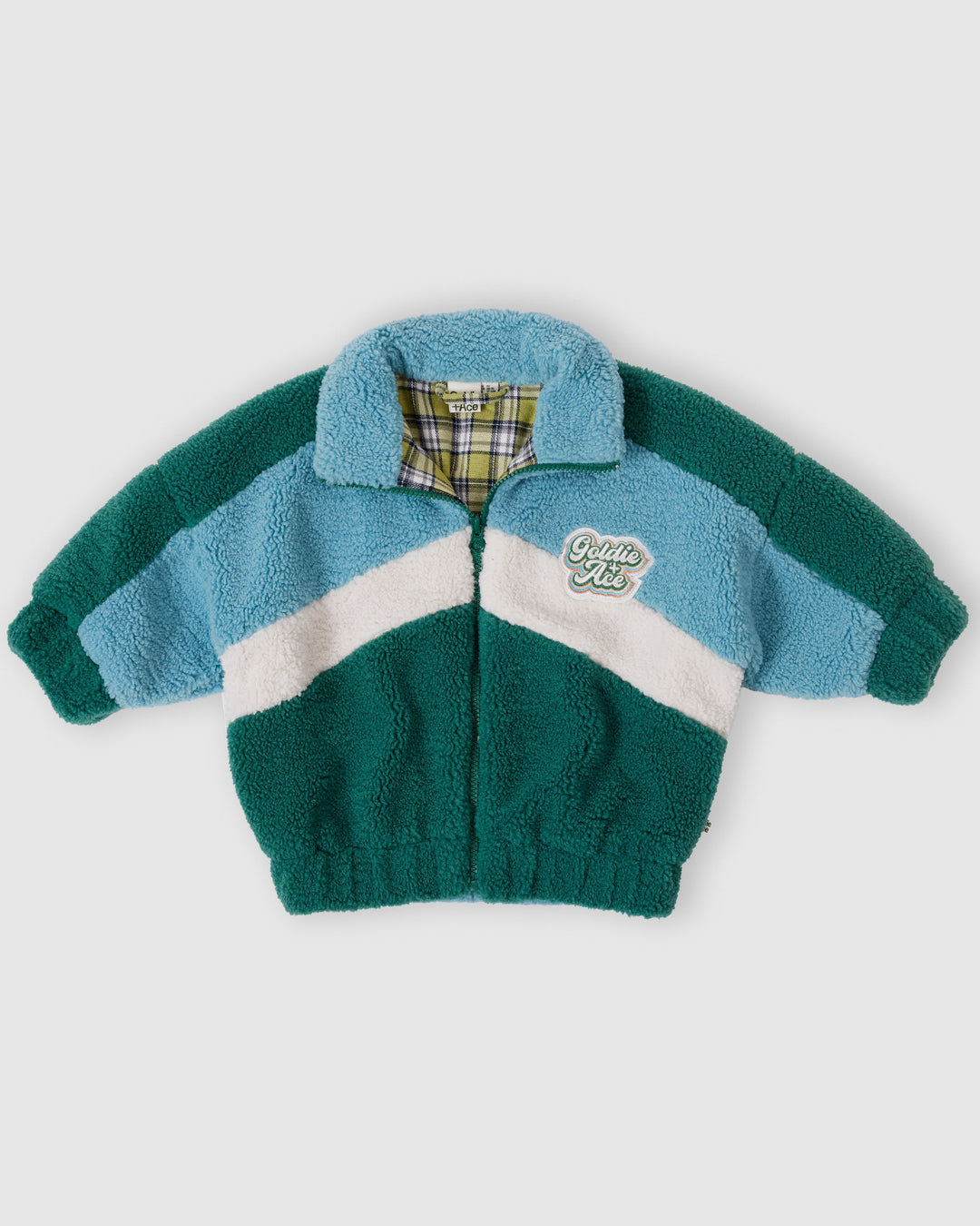 Goldie + Ace - Jas Sherpa Frankie | Teal / Cream / Dark Jade