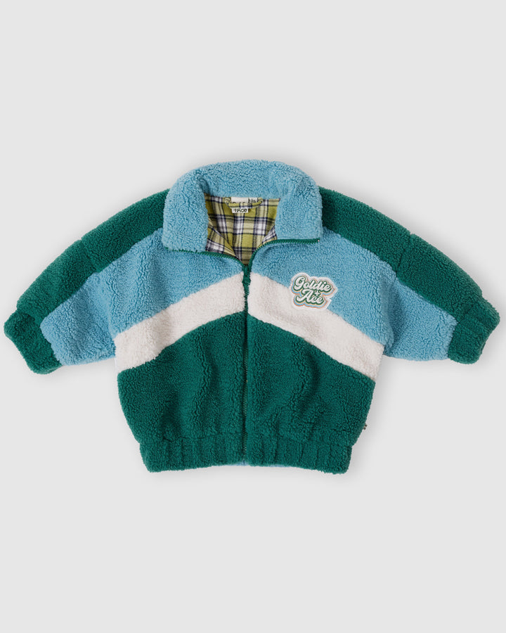 Goldie + Ace - Jas Sherpa Frankie | Teal / Cream / Dark Jade