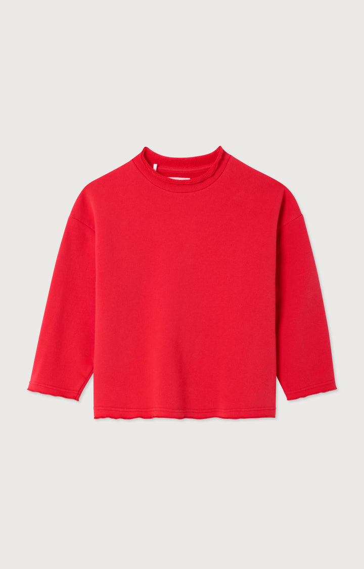 American Vintage - Sweater Long Col Rond Sweet Pepper