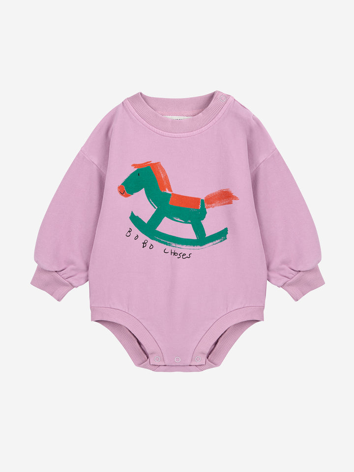 Bobo Choses - Body Sweater Rocking Horse Lavender