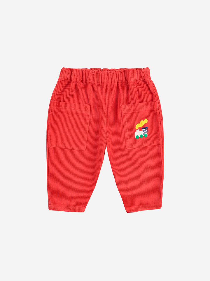 Bobo Choses - Broek Baby Bobo Choo Choo Corduroy Red