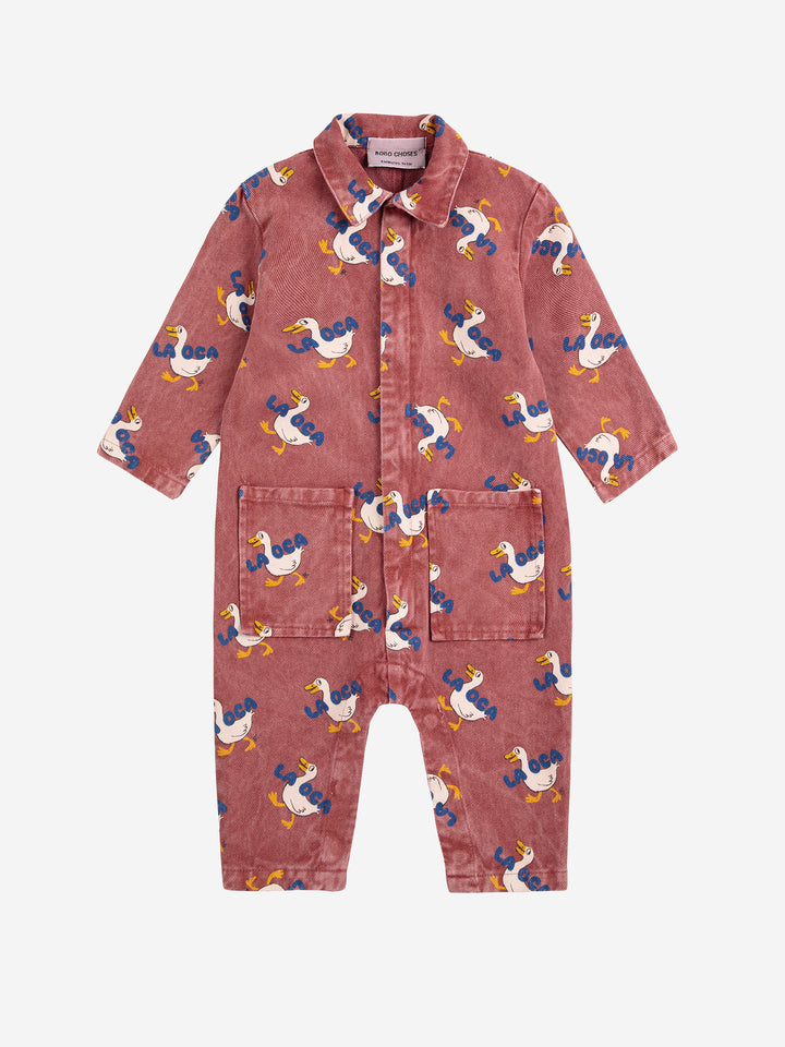 Bobo Choses - Salopette Baby La Oca Woven All Over Brown