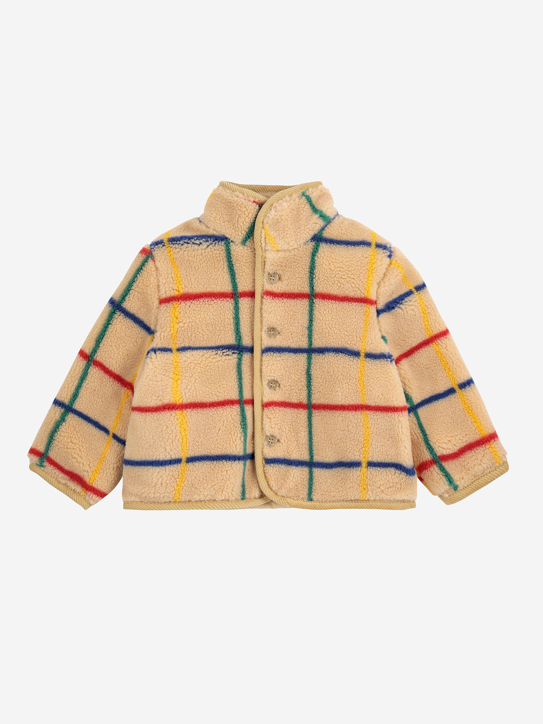 Bobo Choses - Jas Baby Stripe Color Sheepskin Offwhite