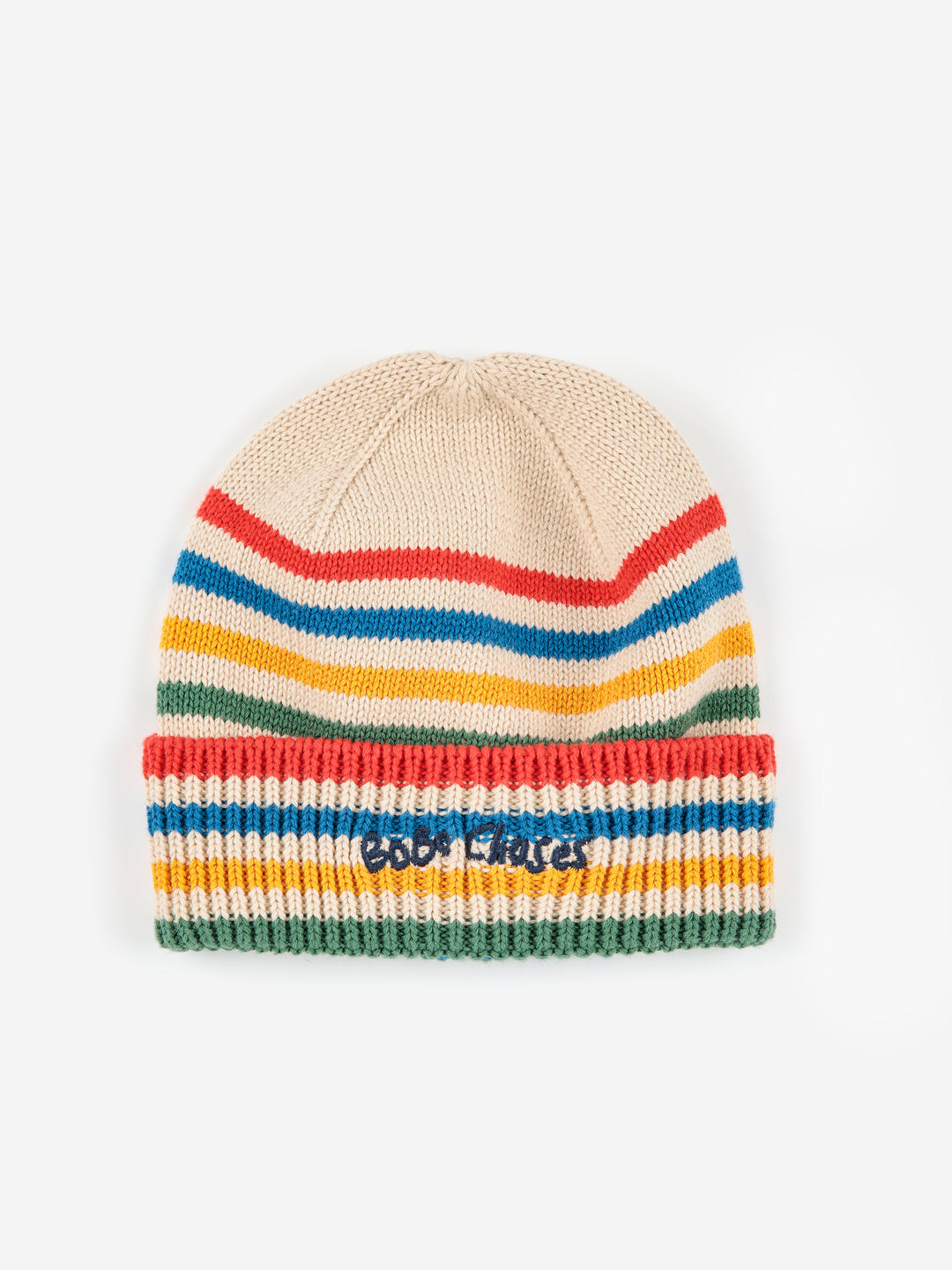 Bobo Choses - Muts Beanie Baby Tic Tac Toe Knitted Stripe Offwhite