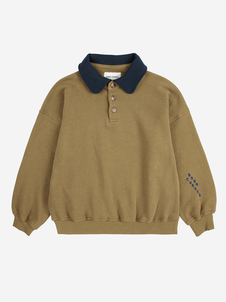 Bobo Choses - Polo Sweater Bobo Khaki