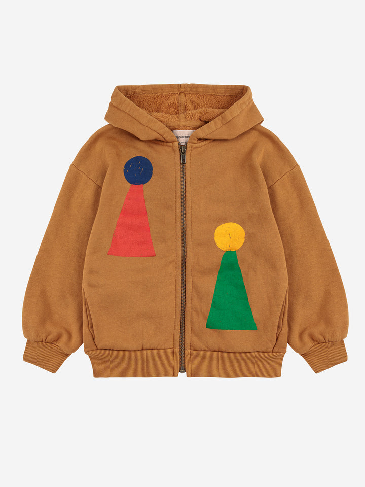 Bobo Choses - Sweater Vest Hoodie Chess Pawn Brown