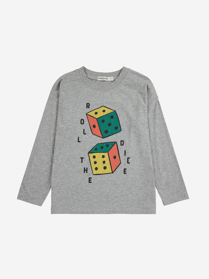 Bobo Choses - T-shirt Roll the Dice Heather Grey