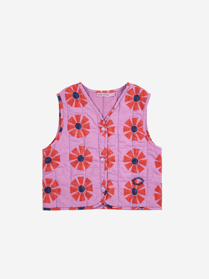 Bobo Choses - Debardeur Kaleidoscope Quilted Woven All Over Offwhite