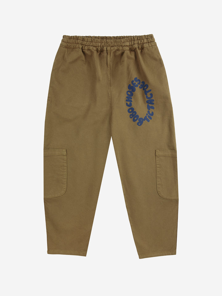 Bobo Choses - Broek Tic Tac Toe Cargo Woven Khaki