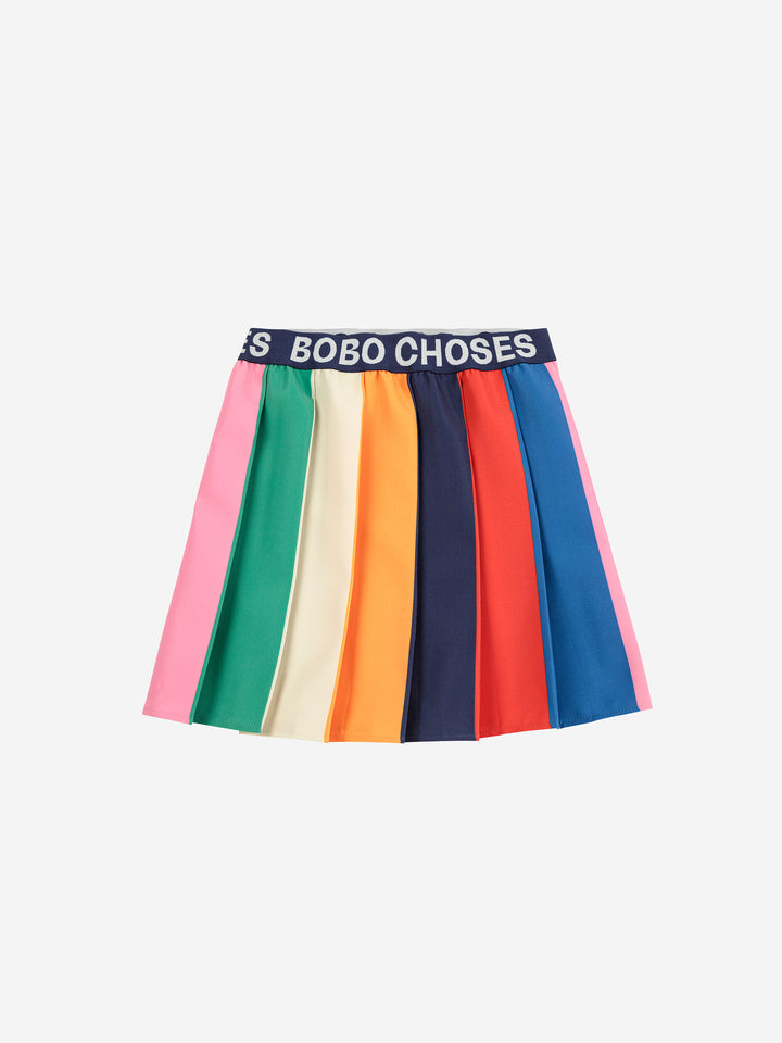 Bobo Choses - Rok Bobo Color Bock Pleated Multi