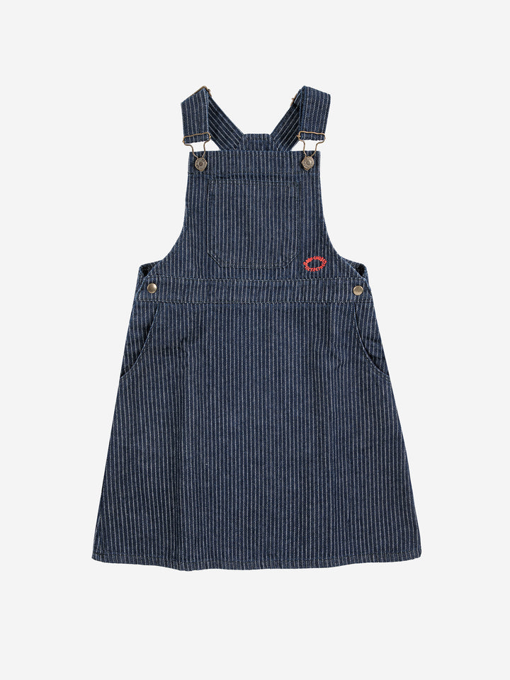 Bobo Choses - Jeans Jurk Tic Tac Toe Denim Navy Blue