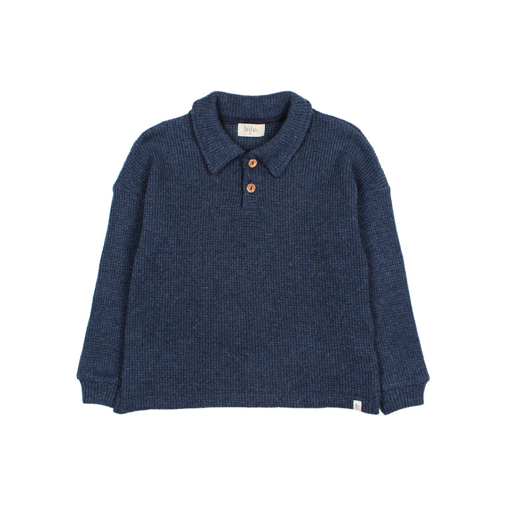 Búho - Polo Waffle Navy