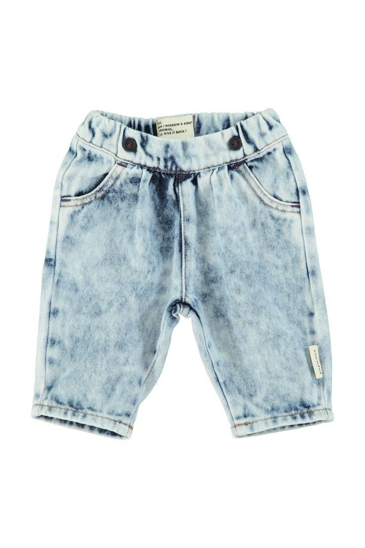 Piupiuchick - Jeans Broek Baby Faded Denim Washed Blue