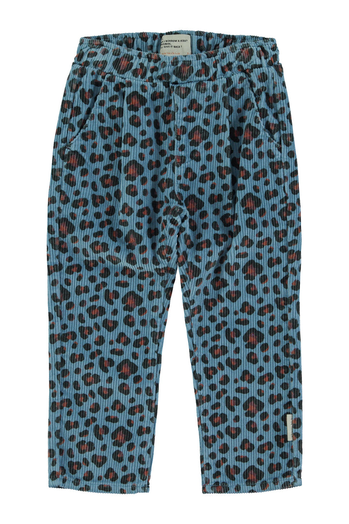 Piupiuchick - Broek Unisex Corduroy Animal Blue