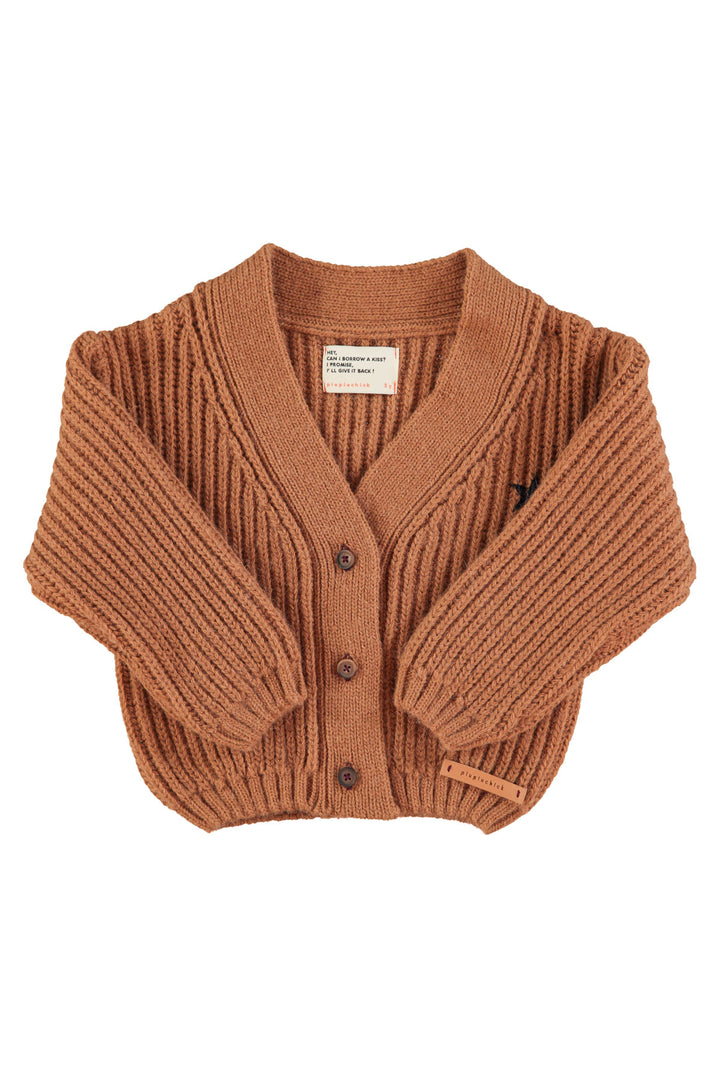 Piupiuchick - Cardigan Band And Crew Only Knitted Brown