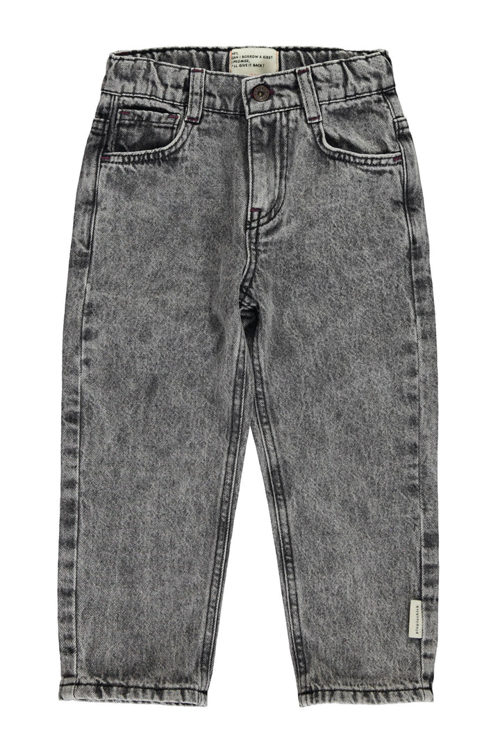 Piupiuchick - Jeans Broek Unisex Faded Denim Washed Black