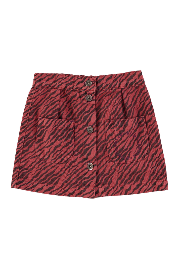Piupiuchick - Rok Short Zebra Twill Bordeaux