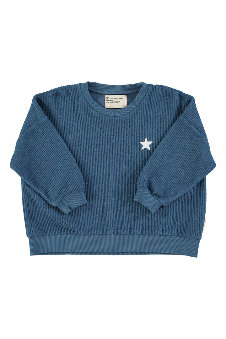 Piupiuchick - Sweater Logo Textured Blue