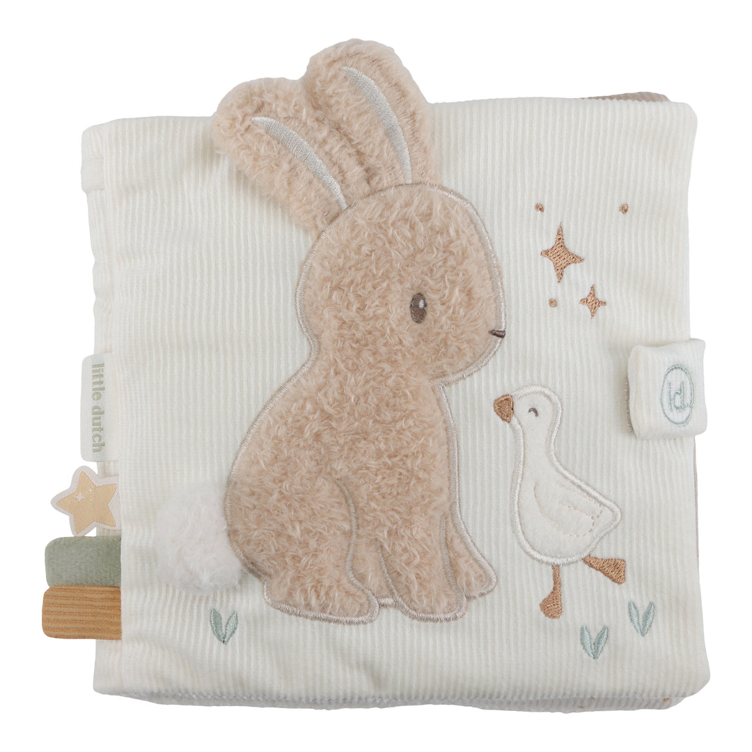 Little Dutch activiteitenboekje Newborn Naturals met rammelaar en spiegeltje