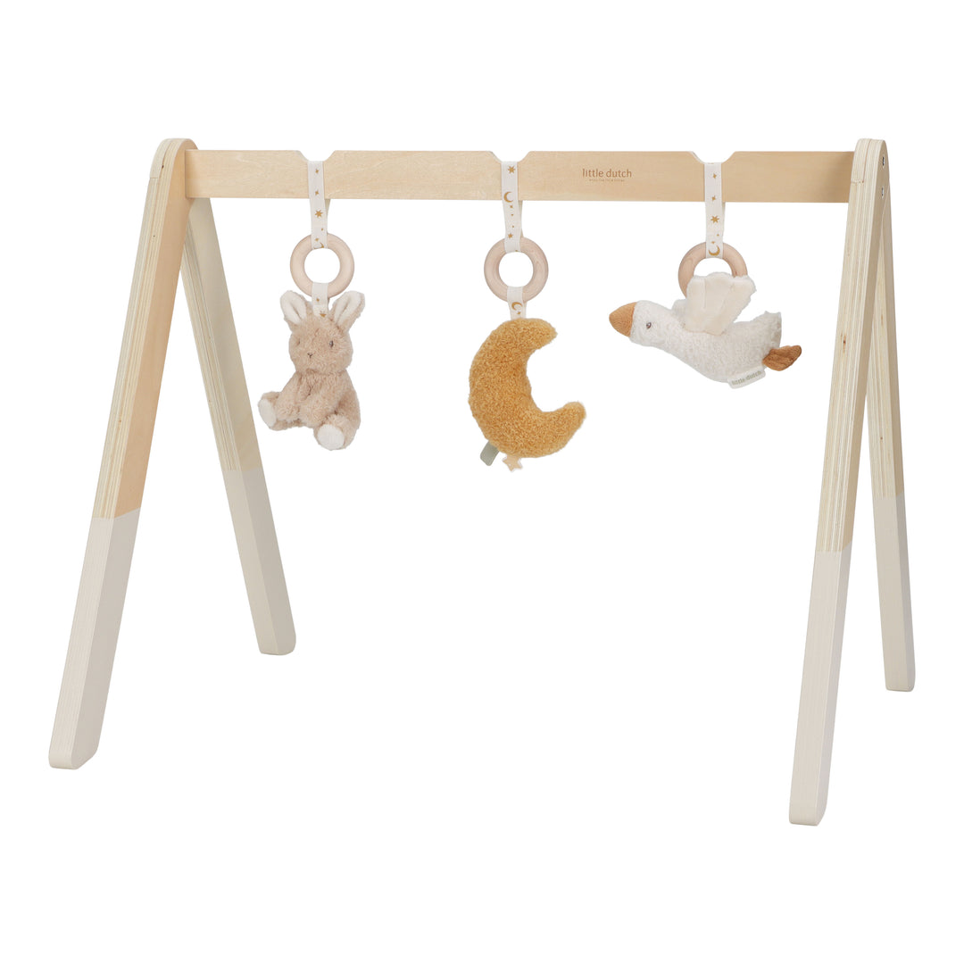 Little Dutch Babygym Newborn Naturals met zachte hangspeeltjes